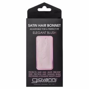 Giovanni, Satin Hair Bonnet, Elegant Blush, 1 Hair Bonnet