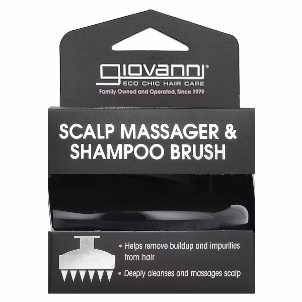 Giovanni, Scalp Massager & Shampoo Brush, Black, 1 Brush - Image 3