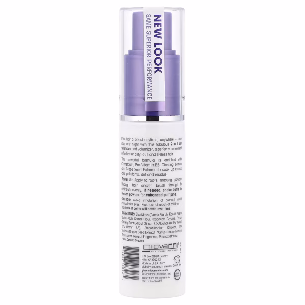 Giovanni, Powder Power™ Dry Shampoo, 2-in-1 Power Shampoo & Instant Volumizer, For All Hair Types, 1.35 oz (38 g) - Image 3