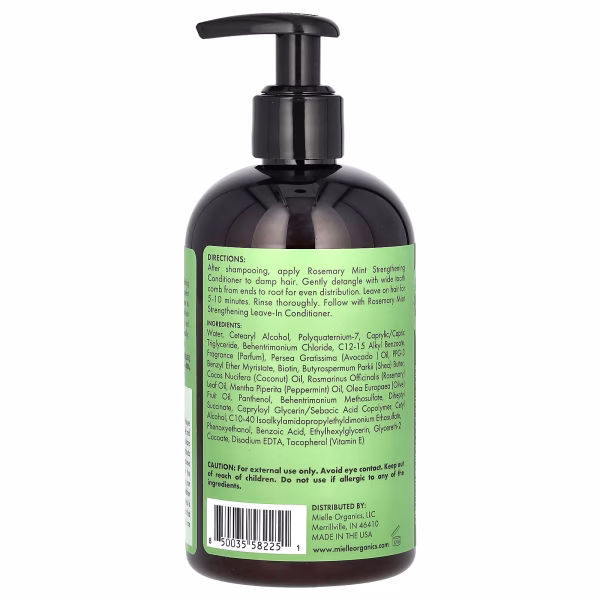 Mielle, Strengthening Conditioner, Rosemary Mint Blend, 12 fl oz (355 ml) - Image 3