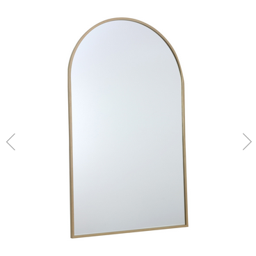 Wide Metal Arch Mirror - Gold - Image 3