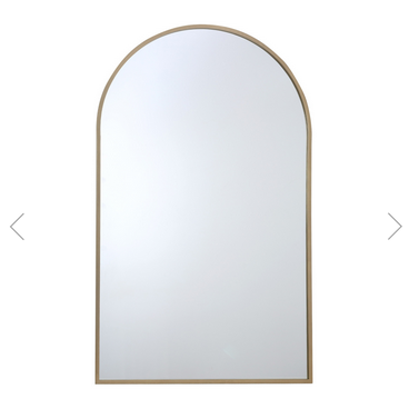 Wide Metal Arch Mirror - Gold - Image 4